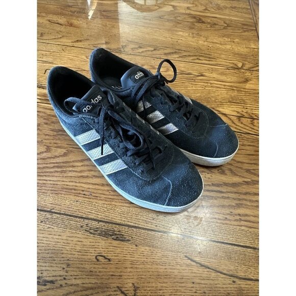 PRE-OWNED Adidas Ortholite F oat Mens Low Top Size 10 Black/White - Picture 6 of 7